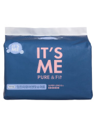  It's Me Pure & Fit Прокладки женские гигиенические с крылышками ночные, 7 капель It's Me Pure & Fit pads superlong 6p