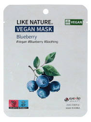  ENL MASK Vegan Маска для лица тканевая Like Nature Vegan Mask Pack # Blueberry 