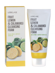  LBLG FOAM Пенка для лица очищающая с экстрактами лимона и каламанси LEBELAGE FRUIT LEMON&CALAMANSI CLEANSING FOAM