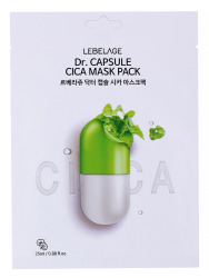  LBLG Маска для лица тканевая с экстрактом центеллы азиатской LEVELAGE Dr. CAPSULE CICA MASK PACK 