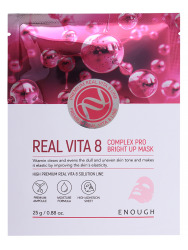  ЕНФ RV Маска на тканевой основе с витаминным комплексом Real Vita 8 Complex Pro Bright up mask [25g]