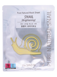  СМ Pure Natural Маска для лица на тканевой основе Pure Natural Mask Sheet (Snail Brightening)