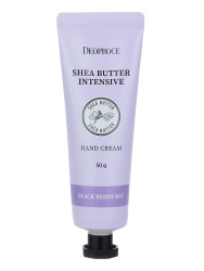  ДП HAND Крем для рук DEOPROCE SHEA BUTTER INTENSIVE HAND CREAM BLACK BERRY BAY 50g