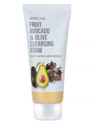  LBLG FOAM Пенка для лица очищающая с экстрактами авокадо и оливы LEBELAGE FRUIT AVOCADO&OLIVE CLEANSING FOAM 100ml