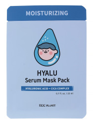  ДГМ EGG Маска на тканевой основе увлажняющая с гиалуроновой кислотой EGG Planet Hyalu serum mask pack 