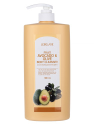  LBLG CLEANSER Гель для душа с экстрактами авокадо и оливы LEBELAGE FRUIT AVOCADO & OLIVE BODY CLEANSER