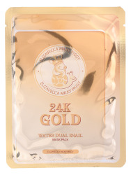  ЕЛЗ 24k Gold Маска для лица антивозрастная с 24К золота на тканевой основе 24k gold water dual snail mask pack