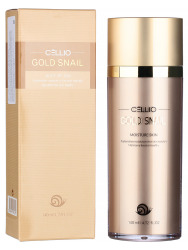  CELL GOLD SNAIL Тонер для лица с коллоидным золотом и муцином улитки CELLIO GOLD SNAIL MOISTURE SKIN,140мл