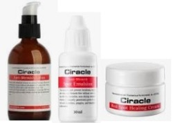  СР Anti-acne Комплект Ciracle Anti Blemish (Лосьон 105,5мл + Эмульсия 30ml + Крем для лица 30мл)