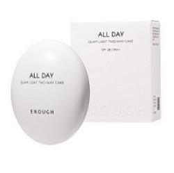  ЕНФ Пудра для лица + запасной блок ENOUGH All Day Glam Light Two-Way Cake SPF 28 PA++#21 [12g(+12g)] 