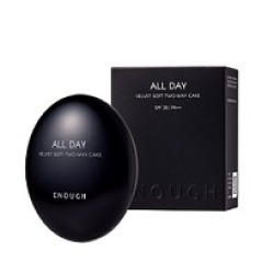  ЕНФ Пудра для лица + запасной блок ENOUGH All Day Velvet Soft Two-Way Cake SPF 28 PA++ #23호 [12g(+12g)]