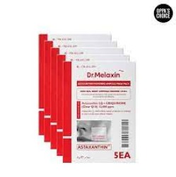  DMLXN Astaxanthin Маска тканевая для лица осветляющая (набор) Astaxanthin Brightening Ampoule Mask Pack 25g*5ea