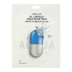  LBLG MASK Маска для лица тканевая с гиалуроновой кислотой LEBELAGE Dr. CAPSULE AQUA MASK PACK 