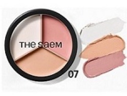  СМ Cover P Triple Консилер для лица трехцветный Cover Perfection Triple Pot Concealer 07 Pink Beige