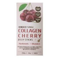  БДЖ JELLY БАД Желе коллагеновое с гиалуроновой кислотой (вишня) SINGI COLLAGEN CHERRY JELLY STICKS (20g*30ea)