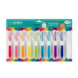  КЛИ Зубная щетка детская (набор) Xpert Junior Stage 3 Fluoride Ultra-Fine Bristle Toothbrush (10ea)