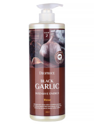  ДП HAIR BLACK GARLIC Бальзам для волос с экстрактом черного чеснока DEOPROCE RINSE - BLACK GARLIC INTENSIVE ENERGY 