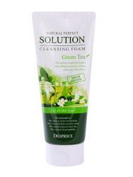ДП FOAM Пенка DEOPROCE NATURAL PERFECT SOLUTION CLEANSING FOAM GREEN EDITION GREENTEA 170g