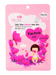  МЖ Daily Dewy Маска тканевая для лица с плацентой MJ Care Daily Dewy Placenta mask pack 25гр