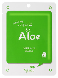  МЖ MJ CARE Маска тканевая для лица с алоэ MJ on Aloe mask pack 22гр