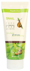  ФМС SNAIL Пенка для умывания улиточная FarmStay SNAIL PURE CLEANSING FOAM 180мл