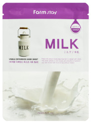  ФМС VD Маска тканевая FarmStay Visible Difference Mask Sheet Milk, 23ml