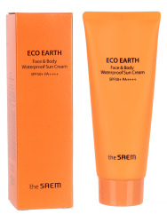 СМ Sun Крем для лица и тела солнцезащитный водостойкий Eco Earth Face&Body Waterproof Sun CreamSPF 50+ PA++++ 100ml