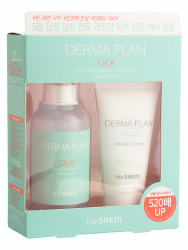  СМ Derma Plan Набор для лица уходов. косметики (сыворотка 50мл + крем-бальзам 31мл) Derma Plan Cica Soothing Barrier Ampoule Special Set