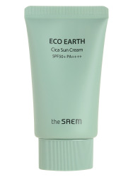  СМ Sun Крем для лица солнцезащитный с центеллой азиатской Eco Earth Cica Sun Cream