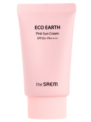  СМ Sun Крем солнцезащитный для лица для чувствительной кожи (NFS) Eco Earth Pink Sun Cream SPF50+ PA++++ 50ml
