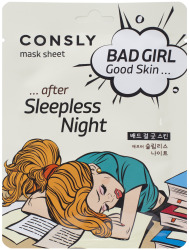  CNS Маска тканевая BAD GIRL "после бессонной ночи" Good Skin after Sleepless Night Mask Sheet, 23мл