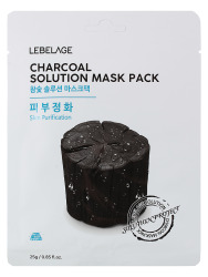  LBLG Маска тканевая LEBELAGE CHARCOAL SOLUTION MASK 25g