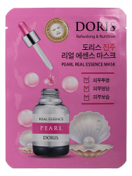  JGT Маска на тканевой основе DORIS PEARL REAL ESSENCE MASK, 25ml