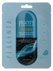  JGT Маска на тканевой основе JIGOTT PLACENTA REAL AMPOULE MASK