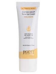  JGT Water Collagen Крем для лица антивозрастной с коллагеном Jigott Ultimate Real Collagen Water Drop Tone Up Cream, 50ml
