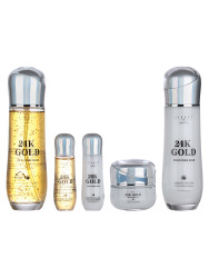  JGT Signature Набор для лица уходовый с частицами золота Jigott Signature 24K Gold Essential Skin Care 3Set