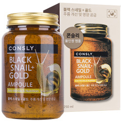  CNS AMPOULE Сыворотка для лица ампульная многофункциональная омолаживающая с муцином черной улитки и золотом Black Snail 24K Gold All-In-One Ampoule