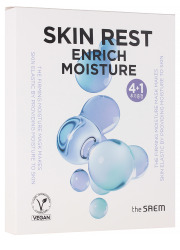  СМ Skin Rest VEGAN Набор масок на тканевой основе Skin Rest Enrich Moisture Mask Sheet (4+1ea)