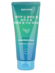  АЮМ Foam Пенка для лица балансирующая с экстрактом зеленого чая и активированным углем Nature Deep Cleansing Foam Green Tea & Charcoal