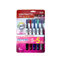  КЛИ Набор щеток зубных Dentimate Daily Cavity Care Elastic Bristle (5+5ea)