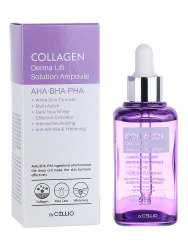  ДРСЛ AMPOULE Сыворотка для лица с коллагеном Dr.CELLIO COLLAGEN DERMA LIFT SOLUTION AMPOULE
