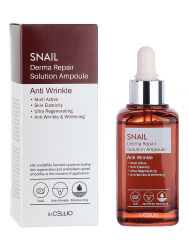  ДРСЛ AMPOULE Сыворотка для лица с муцином улитки Dr.CELLIO SNAIL DERMA REPAIR SOLUTION AMPOULE