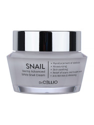  ДРСЛ DERMA Крем для лица восстанвливающий с муцином улитки Dr. CELLIO DERMA WHITE SNAIL CREAM