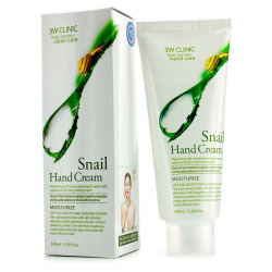  3W HAND Крем для рук с экстрактом муцина улитки MOISTURIZING SNAIL HAND CREAM, 100ml