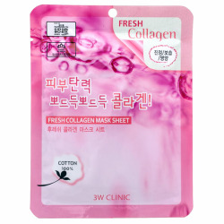 3W Маска тканевая с коллагеном FRESH COLLAGEN MASK SHEET, 23ml