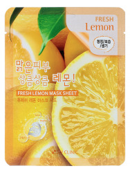  3W Маска тканевая с экстрактом лимона FRESH LEMON MASK SHEET, 23ml
