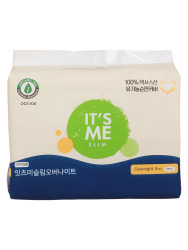  Slim Женские гигиенические прокладки It's Me Slim organic cotton pads overnight 8p