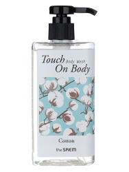  СМ TOUCH ON BODY VEGAN Гель для душа с экстрактом семян хлопка Touch On Body Cotton Body Wash 300ml
