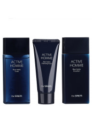  THE SAEM HOMME САЕМ Набор для лица мужской уходовый Blue Hydro Skin Care 2 Set (тонер, эмульсия, пенка)