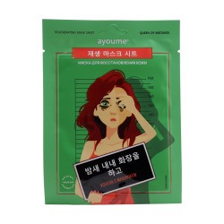  АЮМ QOM Маска на тканевой основе для лица для восстановления кожи Regenerating Mask Sheet 23ml